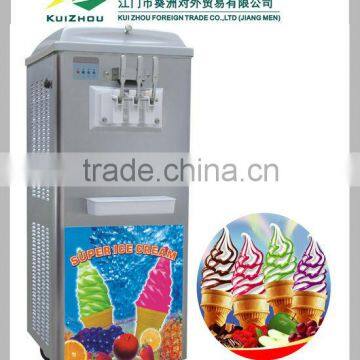 CE Approved 3 Flavors Soft Serve Rainbow Ice Cream Machine