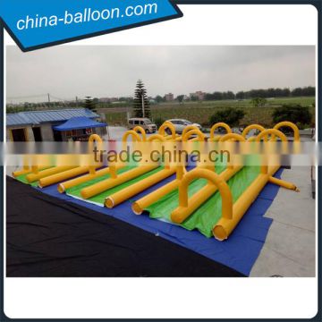 100m Yellow color inflatable inflatable slide N slide / Inflatable soap slide for fun                        
                                                                                Supplier's Choice