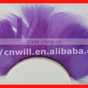 Pretty Purple Feather Eyelashes Fancy Feather Eyelashes Wholesale For 2013