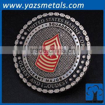 Hot Sales Engrave Metal Enamel Trolley Coin photo-3