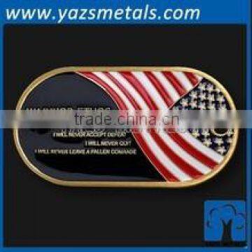 Customized country flag dog tag