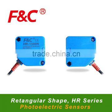 HR series Rectangular Shape Photoelectric Sensor, DIffuse/Retro Reflective/Through-beam Photo Sensor