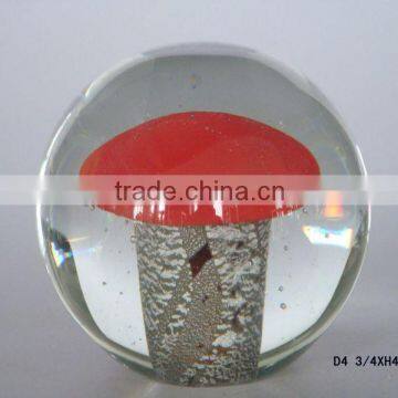 glass ball with mushroon photo