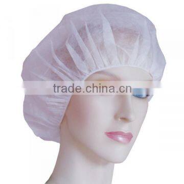 White disposable nurse cap