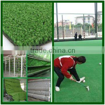 Durable artificial grass for microfiber rug/mat