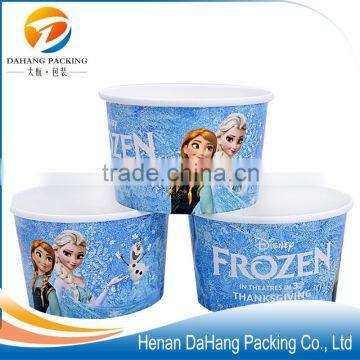 Disposable custom printed single wall double PE coated dessert cups