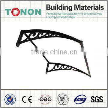 glass canopy polycarbonate awnings for the front of the door AG36 canopy china manufacturer