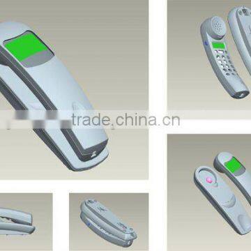 Basic corded telephone, desk or wall-mountable , very cheap and nice quality.