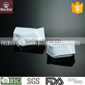 H5512 wholesale new design oem white porcelain 8" square dish