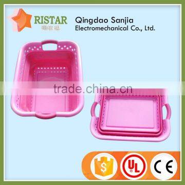 Laundry and washing square and rectangle Plastic Baskets made in China