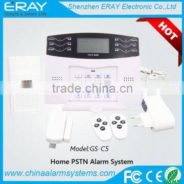 PSTN 99 wireless defense zones alarm circuit board with lcd/clock display