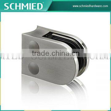 Decorative Wrought Iron Parts Stainless Steel Square Corner Satin Mirror Glass Clamp