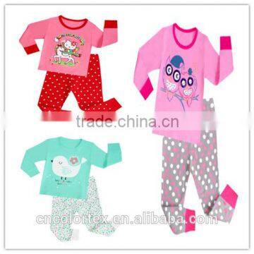 wholesale cotton unisex 2pcs lounge wear baby clothing set