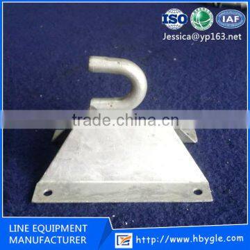 Overhead line power fitting \ Iron plate anchor bracket