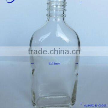 Wholesale Glass Bottle Clear Glass Bottle Cheap White 250ml Glass Bottles For Liquor