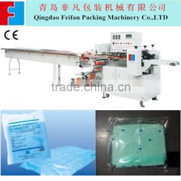 Automatic bed cover wrapping machine