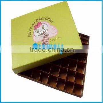 2014 Fancy design china chocolate box for gift