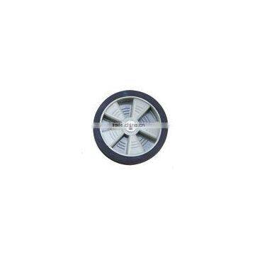 Rubber wheels with bearings center