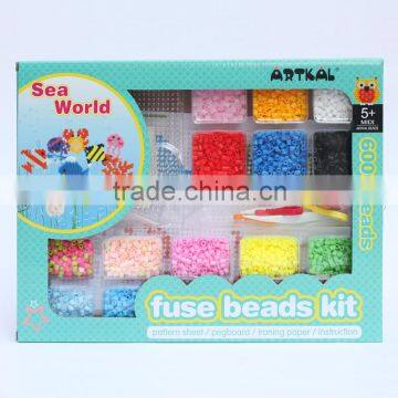 Wholesale diverting educational games colorful Artkal perler beads kit