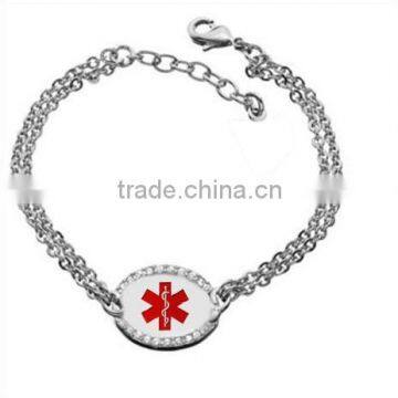 SRB0129 New Products 2016 Stainless Steel Jewelry Medical Alert Bracelet