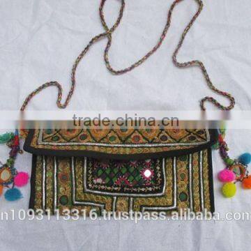 VINTAGE CLUTCH BANJARA HAND EMBROIDERY ETHNIC PATCHWORK HANDMADE BAG VINTAGE CROSS BODY CLUTCH BAG