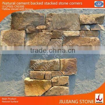 natural cement backed exterior wall cladding stone corners
