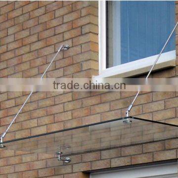 Stainless steel 304 glass door awning canopy fitting