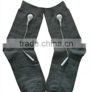 Natural Silver Fiber Medicine Physics Tens Electrode Socks