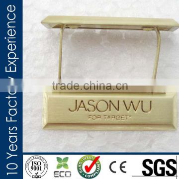 CreditProduction China Factory are able to provide special matt brushed gold flexible metal plate