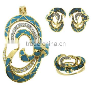 QMH010 18k gold jewelry set