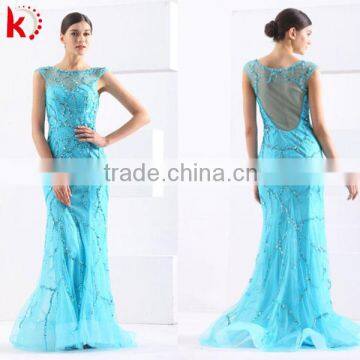 New Sytle See Through Back Mermaid Beading Women Dress Wedding 2015 Wedding Dress