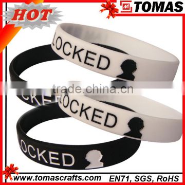 Promotion high quality custom basketball silicone wristband