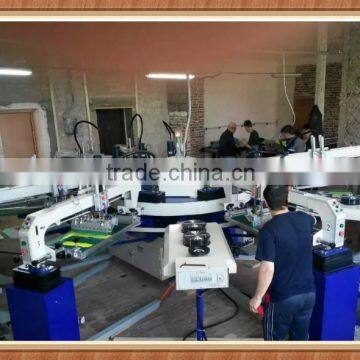 6 Color Cheap Silk Screen Printing Machine for bicycle saddles