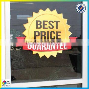 brilliant quality& factory price window decal sticker