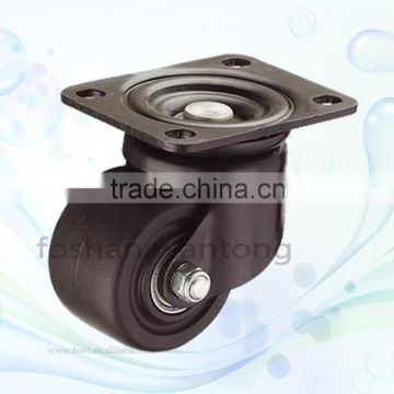 Double Bearing Black Nylon Swivel Furniture Caster Wheel For Table