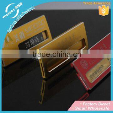 aluminium name badge/printing name badge/name badge printing