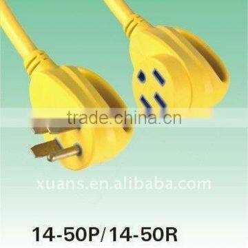 USA style industrial plug & socket 14-50P/14-50R multiple plug socket/heavy-duty industrial plug