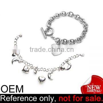 girls accessories cute cheap fashion custom metal charm wristband
