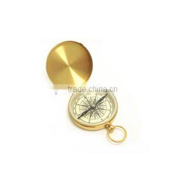 Hot Sale Outdoor Hiking Portable Metal Brass Compass With Lid