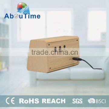 New Cheap Home Decor Rfashion LED Wooden Alarm Clcok photo-3