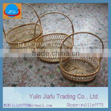 pure handmade weaving oval natural promotion bamboo basket