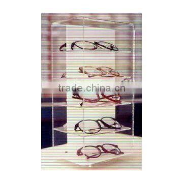 acrylic eyeglass holder with lock