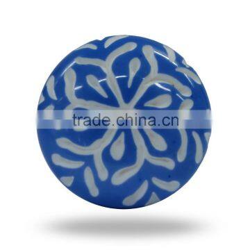 Resin Blue Carving Knob