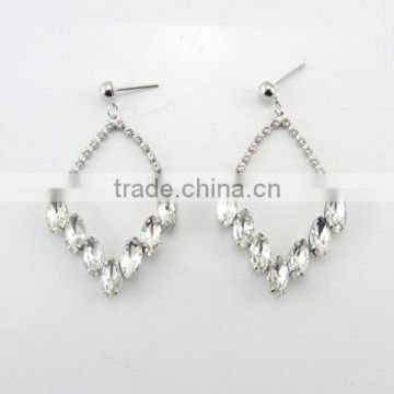 High quality prismatic shape crystal rinestone earring