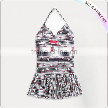 Girl ziggy stripe micro beachwear