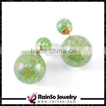 Dream Bottle Resin Balls Double Sided Earrings