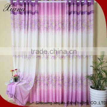 2016 popular fashion style floral printed polyester satin fabric for curtain