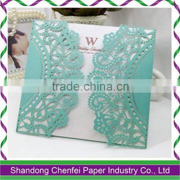 New Design Creative Printable Laser Cut Wedding Invitation Metal Card photo-2