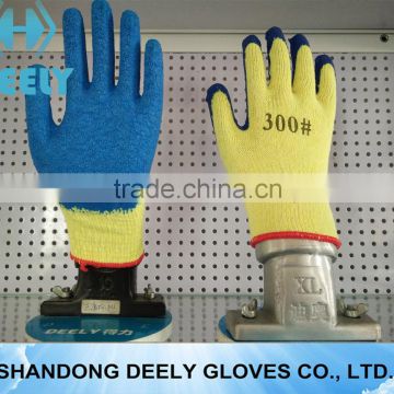 wrinkle latex palm coated gloves