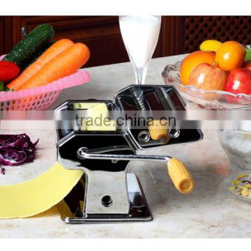 stainless steel manual italian pasta maker